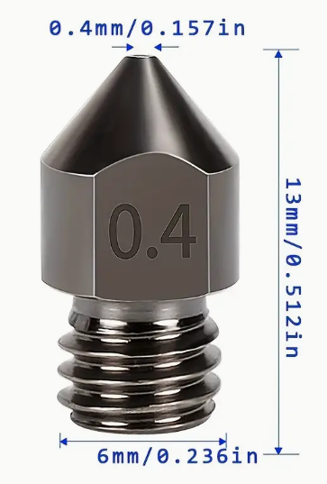 0,4mm Nozzle MK8 Superherdet